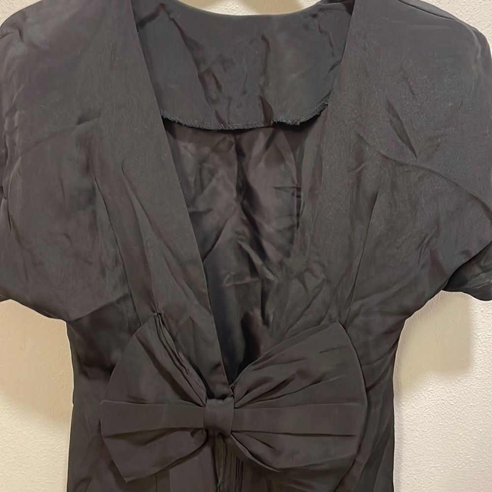 Ashlee woman’s black backless dress - Picture 6 of 10